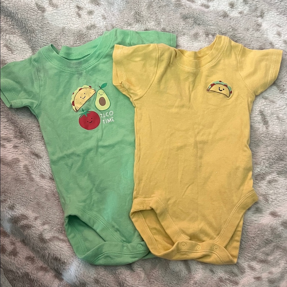Bundle’s baby place - Taco Time Kids One Pieces Set - Green and Yellow